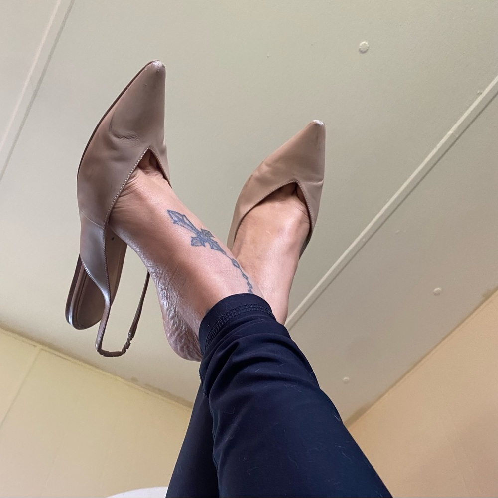 Heavily Worn Tan Women's Flats